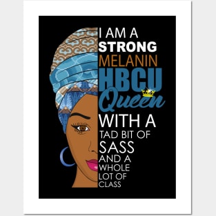 Melanin HBCU Black Queen Posters and Art